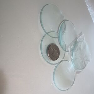 Round Clear Glass - Set of 5